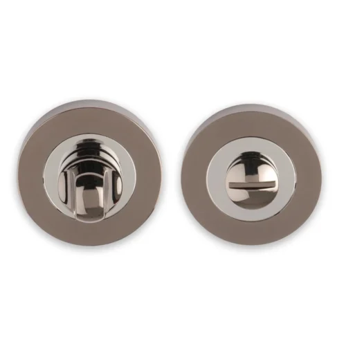 Premium Bathroom Turn And Release - Polished Chrome/Black Nickel (46333)