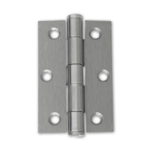 75mm (3") Button Tipped Hinge Pair - Satin Chrome (46537)