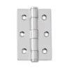 Intelligent Hardware 75mm (3) Button Tipped Hinge - Polished Chrome (46536)