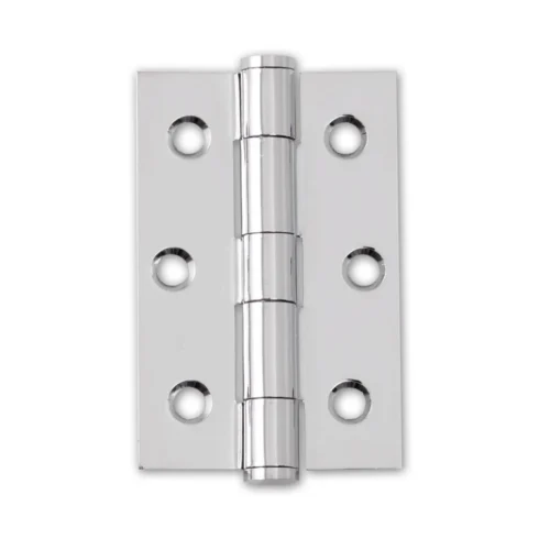 Intelligent Hardware 75mm (3) Button Tipped Hinge - Polished Chrome (46536)