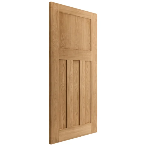 Oak Internal Unfinished 1930's DX 4 Panel Door (51728) -Oak Door Store 1499871249 85159800