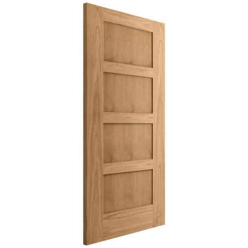 Oak Internal Unfinished Shaker 4 Panel FD30 Fire Door (51737) -Oak Door Store 1499872154 06682100