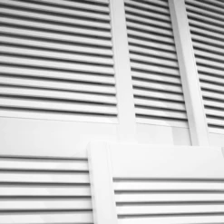 28mm White Painted Open Louvre Door -Oak Door Store 1503489946 13940700