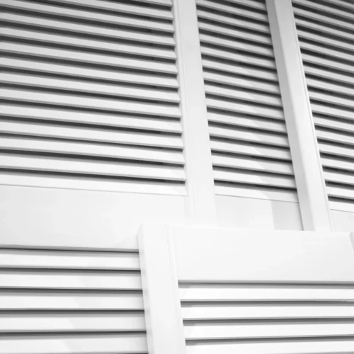 28mm White Painted Open Louvre Door -Oak Door Store 1503489946 13940700