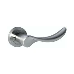 Mediterranean Malaga Round Lever Door Handle - Satin Nickel (52092)
