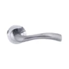 Status Texas Round Lever Door Handle - Satin Chrome (52227)