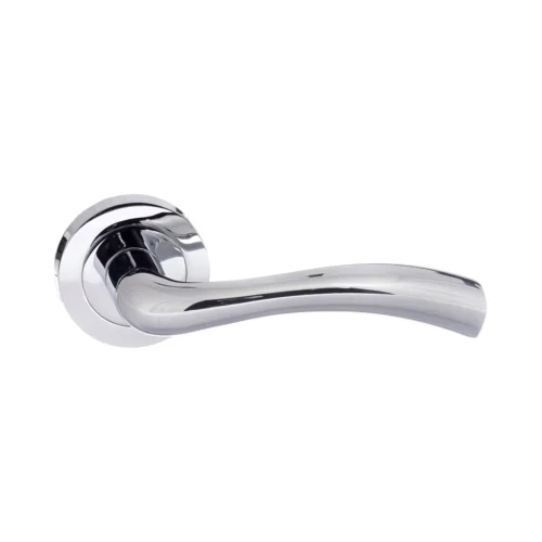 Status Texas Round Lever Door Handle - Polished Chrome (52226)