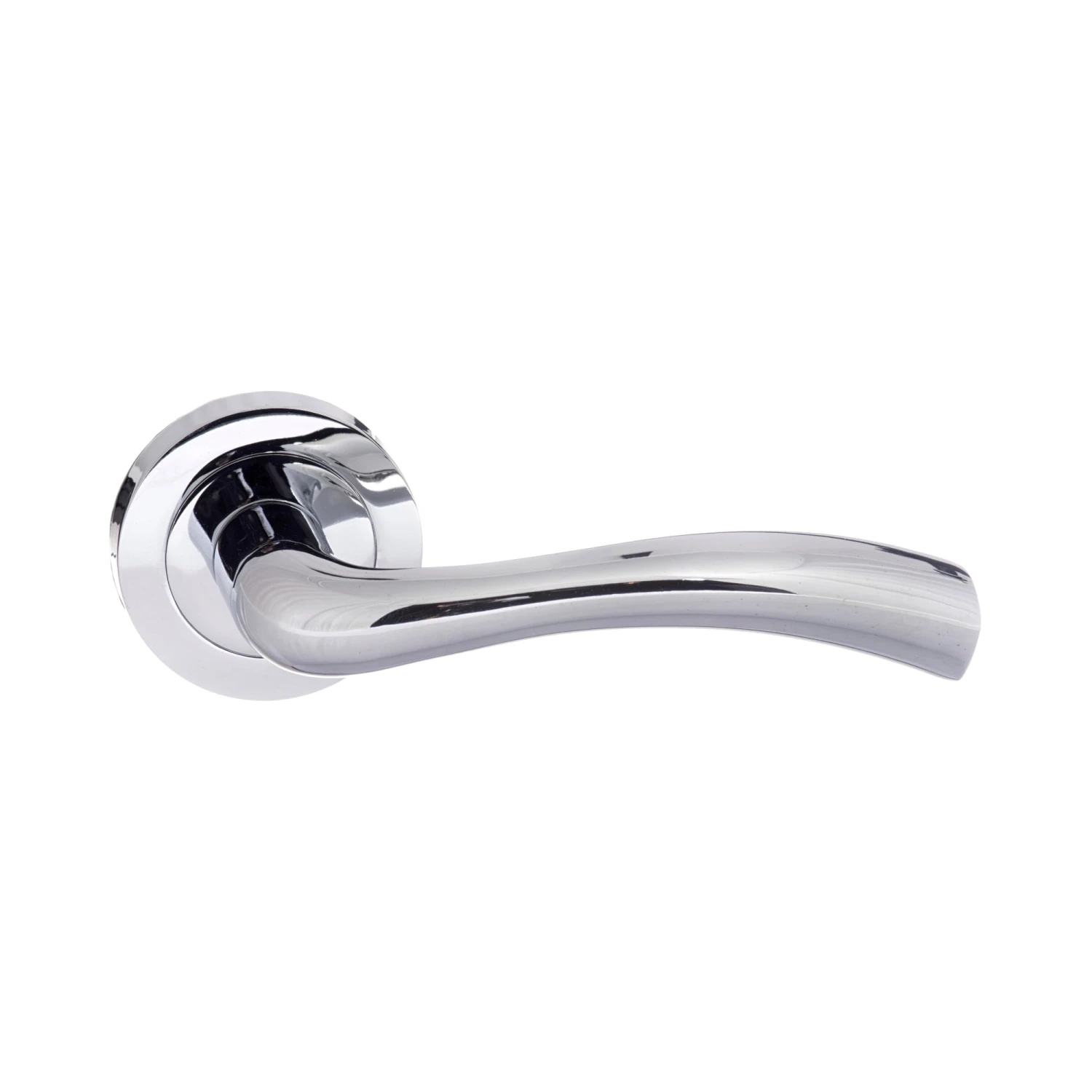 Status Texas Round Lever Door Handle - Polished Chrome (52226) 1 Status Texas Round Lever Door Handle - Polished Chrome (52226)