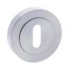 Status Round Key Escutcheon Pair - Satin Chrome (52216)