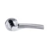 Status Florida Round Lever Door Handle - Satin Chrome And Polished Chrome (52206)