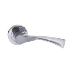 Status Colorado Round Lever Door Handle - Satin Chrome (52193)