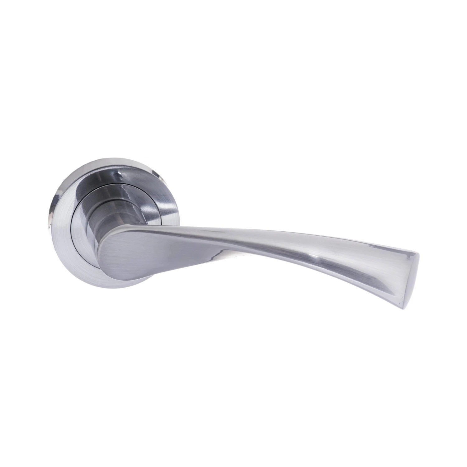Status Colorado Round Lever Door Handle - Satin Chrome (52193) 1 Status Colorado Round Lever Door Handle - Satin Chrome (52193)