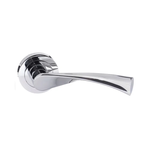 Status Colorado Round Lever Door Handle - Polished Chrome (52192)