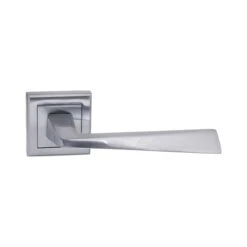 Status California Square Lever Door Handle - Satin Chrome (52190)