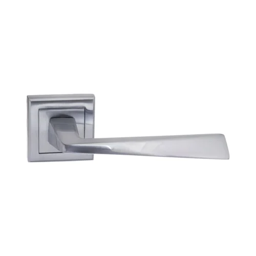 Status California Square Lever Door Handle - Satin Chrome (52190)