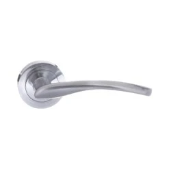 Status Arizona Round Lever Door Handle - Satin Chrome (52189)