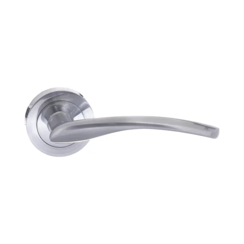 Status Arizona Round Lever Door Handle - Satin Chrome (52189)