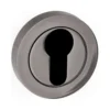 Status Round Euro Escutcheon Pair - Black Nickel (52198)