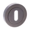 Status Round Key Escutcheon Pair - Black Nickel (52213)