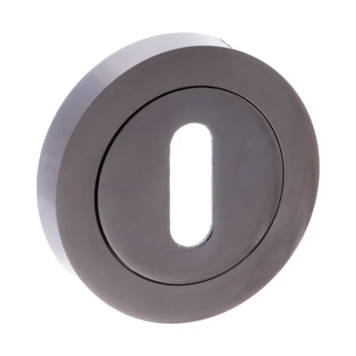 Status Round Key Escutcheon Pair - Black Nickel (52213)