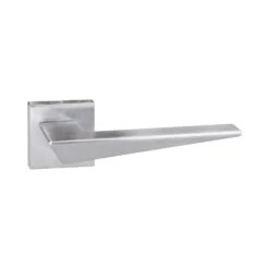 Forme Naxos Designer Square Lever Door Handle - Satin Chrome (52061)