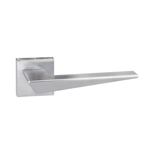 Forme Naxos Designer Square Lever Door Handle - Satin Chrome (52061)