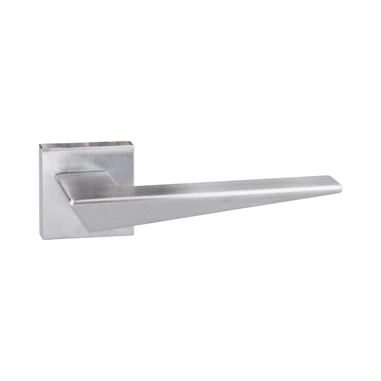 Forme Naxos Designer Square Lever Door Handle - Satin Chrome (52061) 1 Forme Naxos Designer Square Lever Door Handle - Satin Chrome (52061)