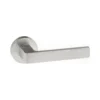 Forme Asti Designer Round Lever Door Handle - Satin Chrome (51993)