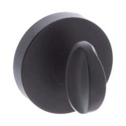 Forme Designer Round WC Turn And Release - Matt Black (52070)