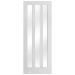 White Internal Primed Ashton 3 Light Clear Glass Door (51873) 6 White Internal Primed Ashton 3 Light Clear Glass Door (51873) -Oak Door Store 1507219718 29975000