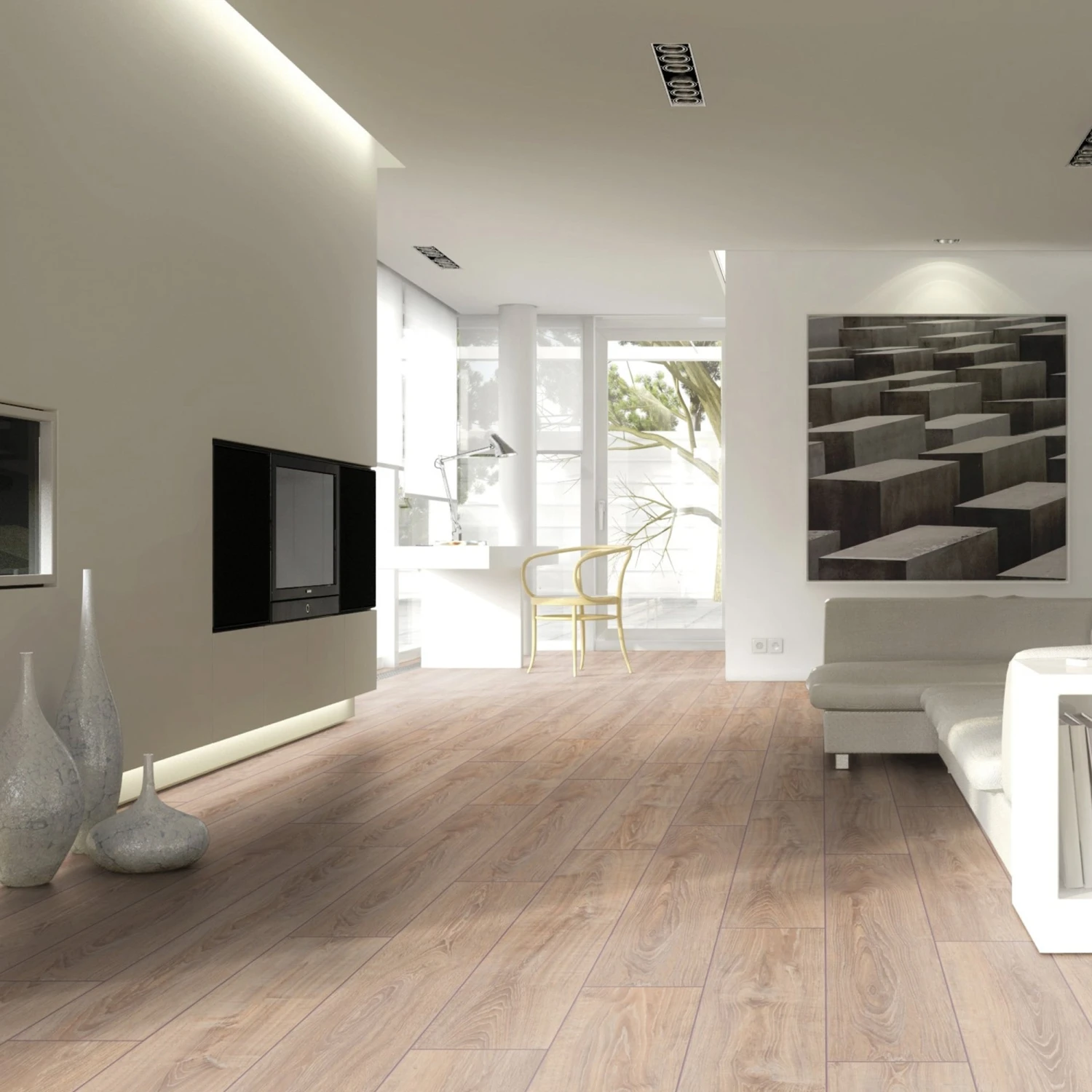 Whitewashed Oak - Exquisite 8mm Laminate Flooring (54182) 10 Whitewashed Oak - Exquisite 8mm Laminate Flooring (54182) - Image 10