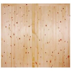 External Solid Redwood Unfinished Framed, Ledged And Braced Garage Door (LIBRGARFLB) -Oak Door Store 1517836077 25308400