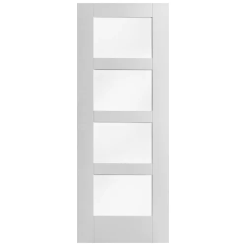 White Internal Primed Shaker 4 Light Obscure Glass Door (68158) 7 White Internal Primed Shaker 4 Light Obscure Glass Door (68158) -Oak Door Store 1532615375 54700100