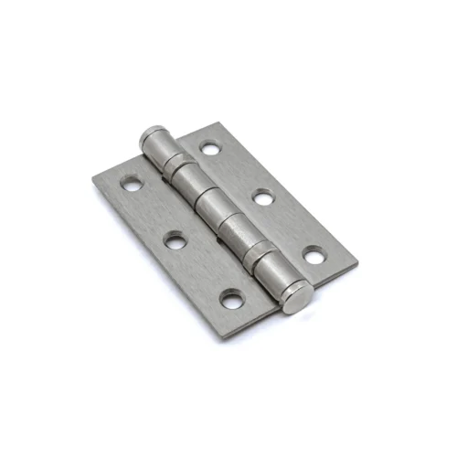 75mm (3") Ball Bearing Butt Hinge Pair - Satin Nickel (76733)