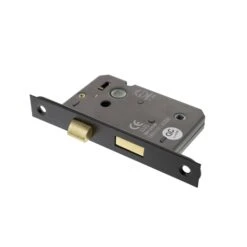 63mm (2.5'') CE Bathroom Lock - Matt Black (77242)