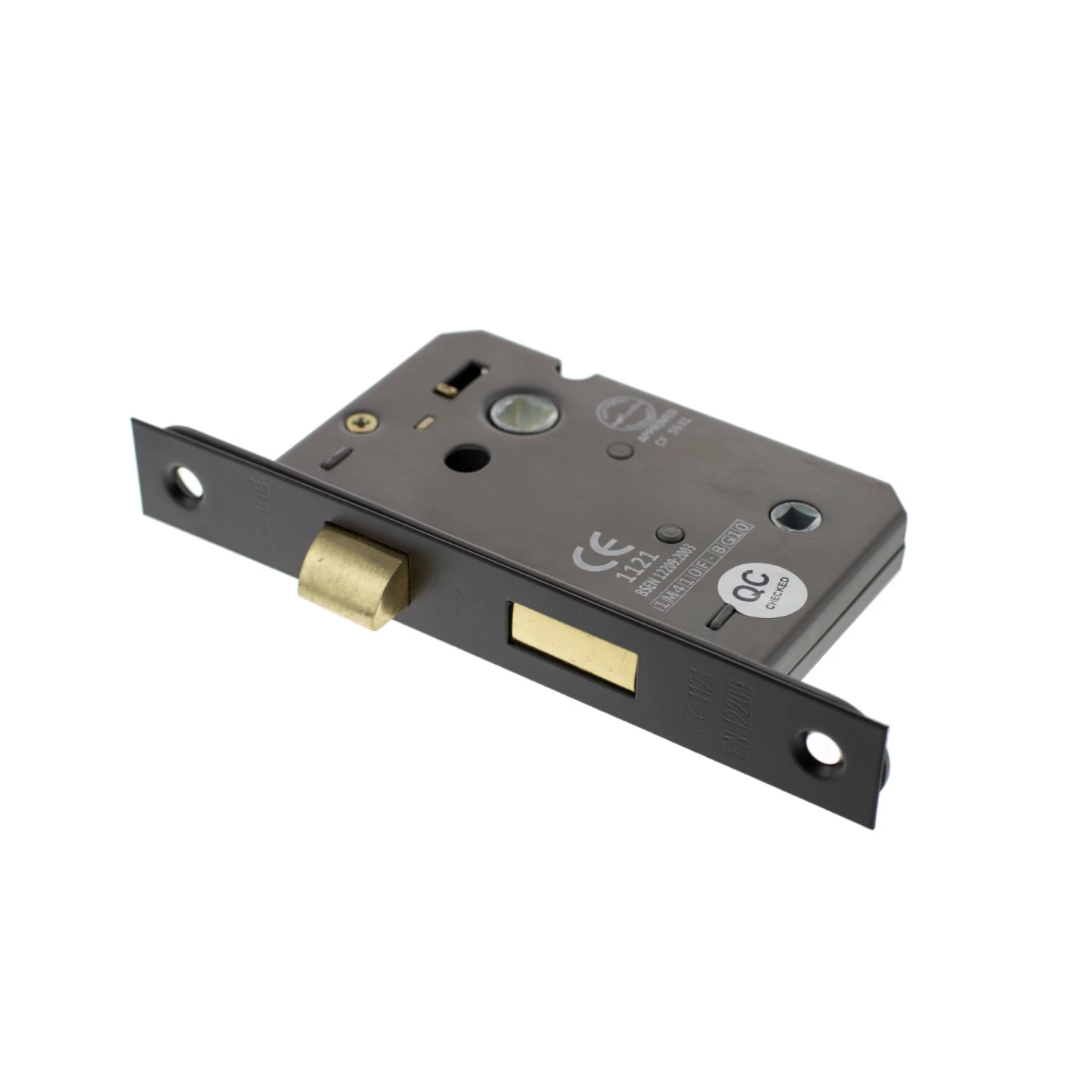 63mm (2.5'') CE Bathroom Lock - Matt Black (77242) 1 63mm (2.5'') CE Bathroom Lock - Matt Black (77242)