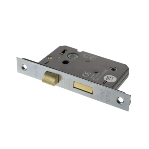 63mm (2.5'') CE Bathroom Lock - Satin Chrome (77246)