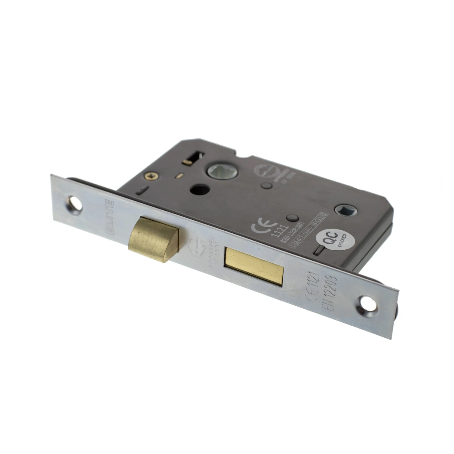 63mm (2.5'') CE Bathroom Lock - Satin Chrome (77246) 1 63mm (2.5'') CE Bathroom Lock - Satin Chrome (77246)