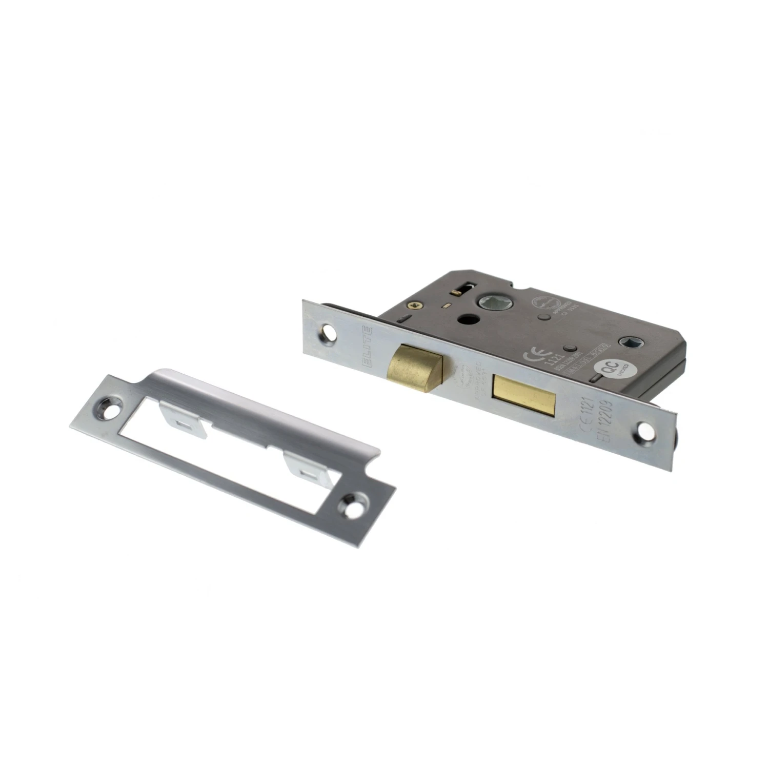 63mm (2.5'') CE Bathroom Lock - Satin Chrome (77246) 2 63mm (2.5'') CE Bathroom Lock - Satin Chrome (77246) - Image 2
