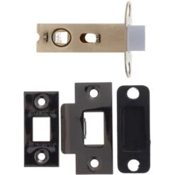 63mm (2.5'') Bolt Through Tubular Latch - Black Nickel (77229)