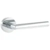 Forme Elle Designer Round Lever Door Handle - Polished Chrome (77088)
