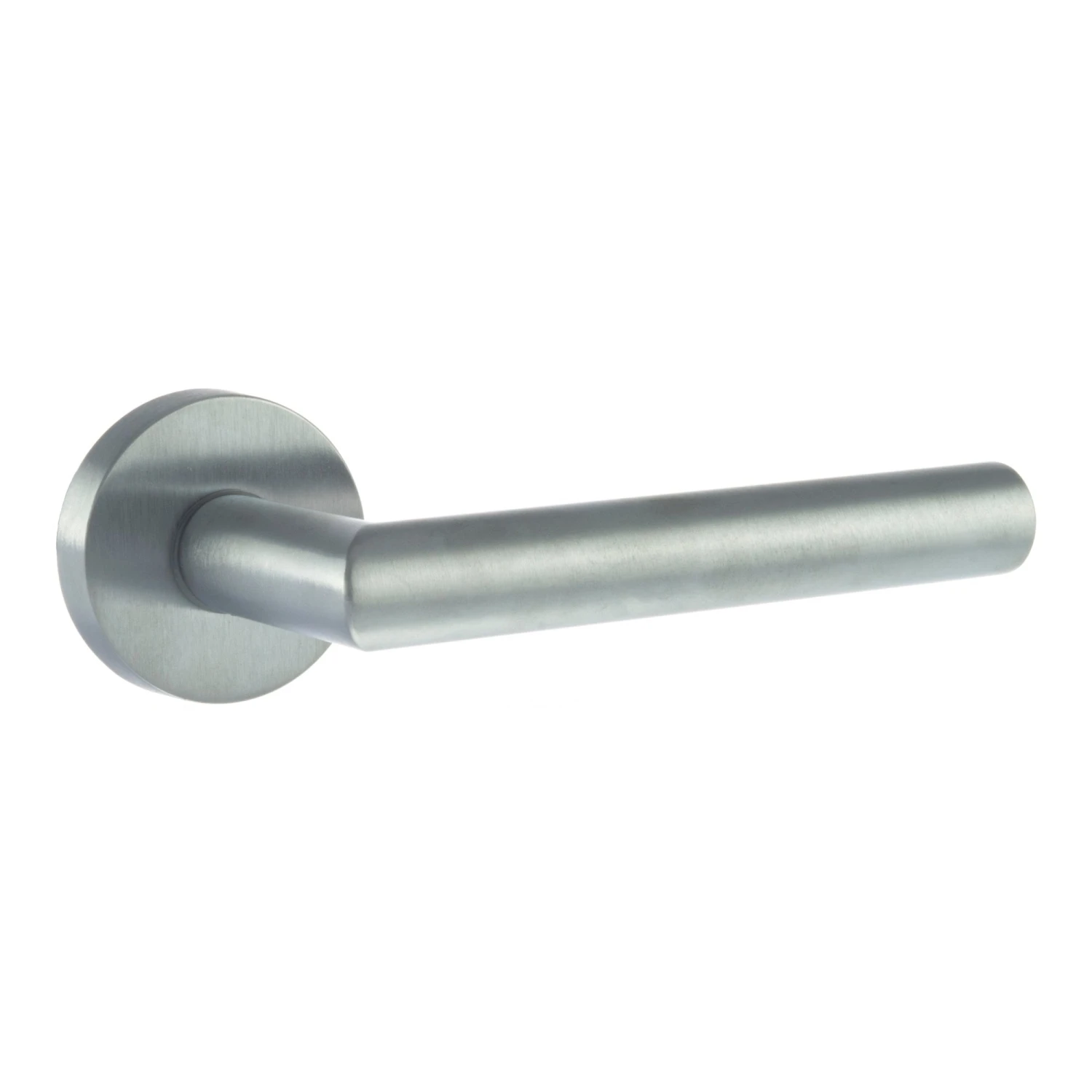 Forme Elle Designer Round Lever Door Handle - Satin Chrome (77089) 1 Forme Elle Designer Round Lever Door Handle - Satin Chrome (77089)