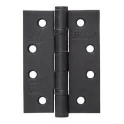 102mm (4") CE13 Fire Rated Ball Bearing Hinge Pair - Matt Black (67889)