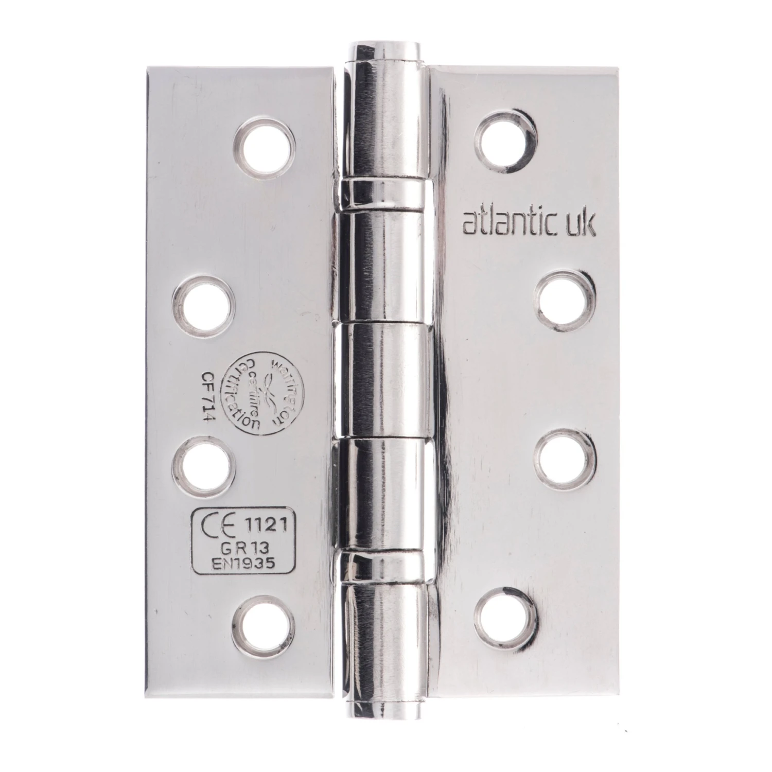102mm (4") CE13 Fire Rated Ball Bearing Hinge Pair - Polished Stainless Steel (67891) 1 102mm (4") CE13 Fire Rated Ball Bearing Hinge Pair - Polished Stainless Steel (67891)