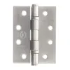 102mm (4") CE13 Fire Rated Ball Bearing Hinge Pair - Satin Stainless Steel (67892)