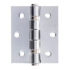 76mm (3'') Ball Bearing Hinge Pair - Polished Chrome (52264)
