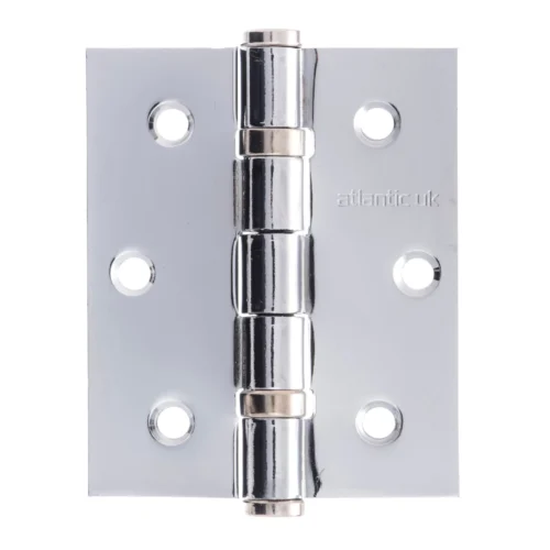 76mm (3'') Ball Bearing Hinge Pair - Polished Chrome (52264)