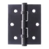 76mm (3'') Ball Bearing Hinge Pair - Matt Black (67882)