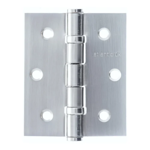 76mm (3'') Ball Bearing Hinge Pair - Satin Chrome (67883)