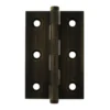 76mm (3'') Washered Butt Hinges Pair - Urban Bronze (77303)